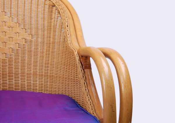 Secondhand 90% New Bangsai - Purple Rattan Chair